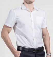 男衬衣 短袖 正装领 本白 - 优杉服饰